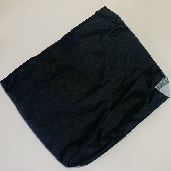 Tropical Green Leaves Pattern Canvas Tote Bag - Picture 5 of 9